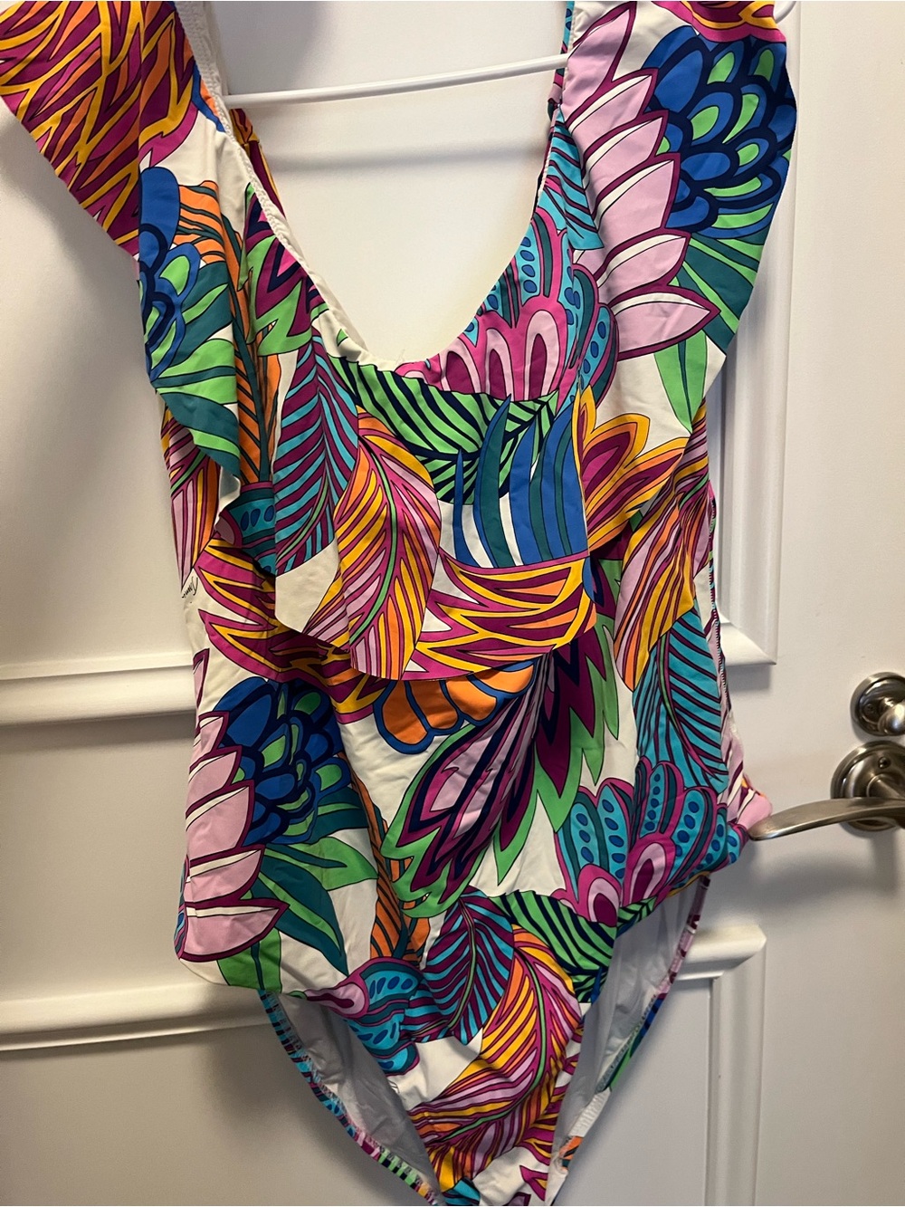 Trina Turk Multicolor Floral One-Piece Swimsuit Pucci Inspired - Picture 5 of 6